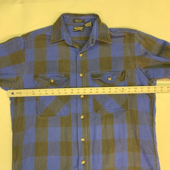 Osh Kosh B'Gosh Men's‎ Plaid Knit Button Up Long Sleeve Shirt Size L - Picture 11 of 13
